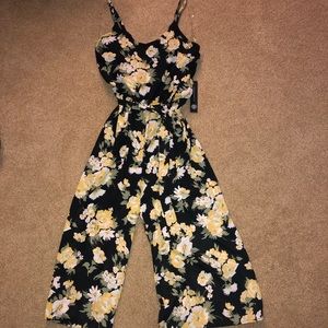 NWT As U Wish Floral Jumpsuit S